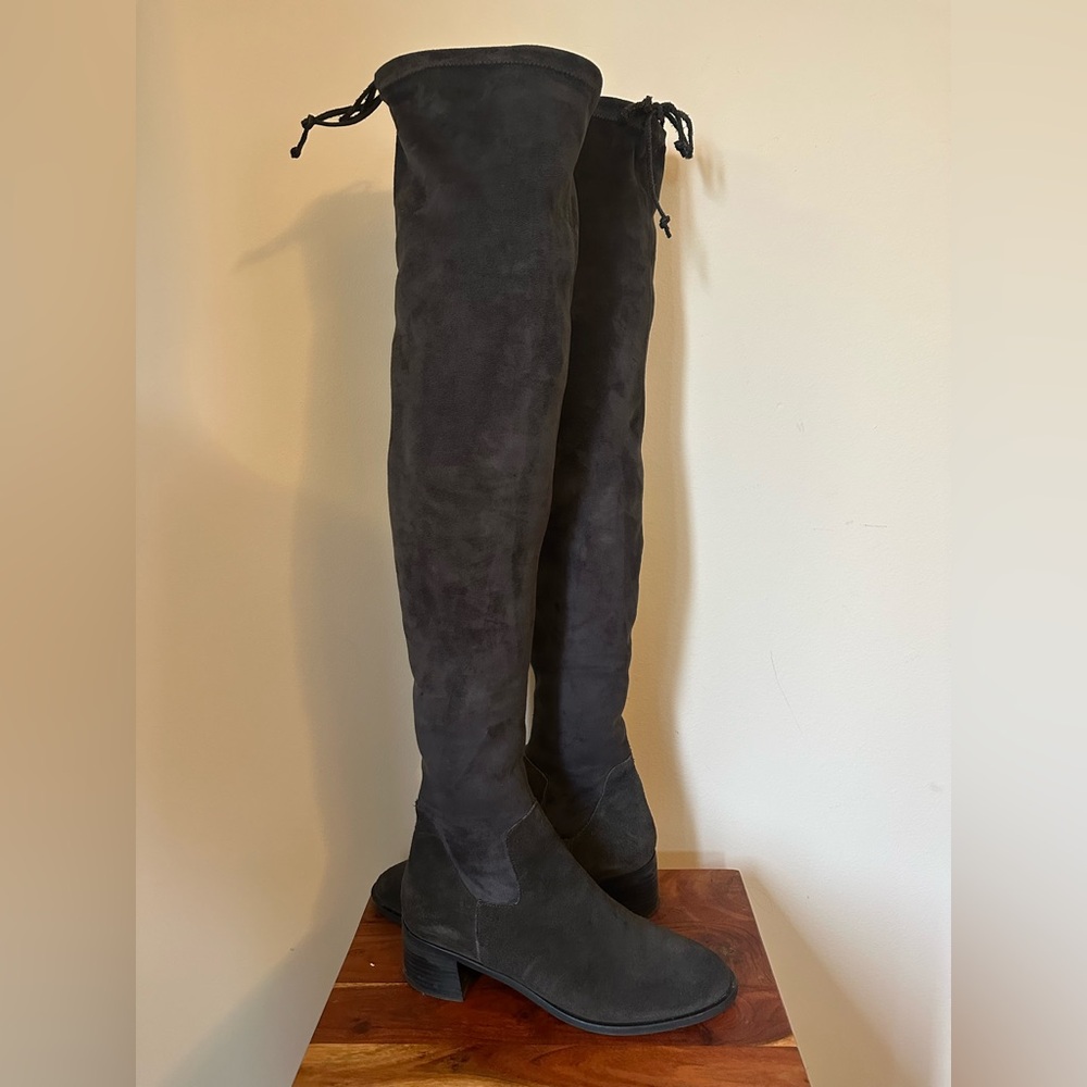 Free People Over the Knee Suede Boots - Sz 39 - Picture 1 of 8